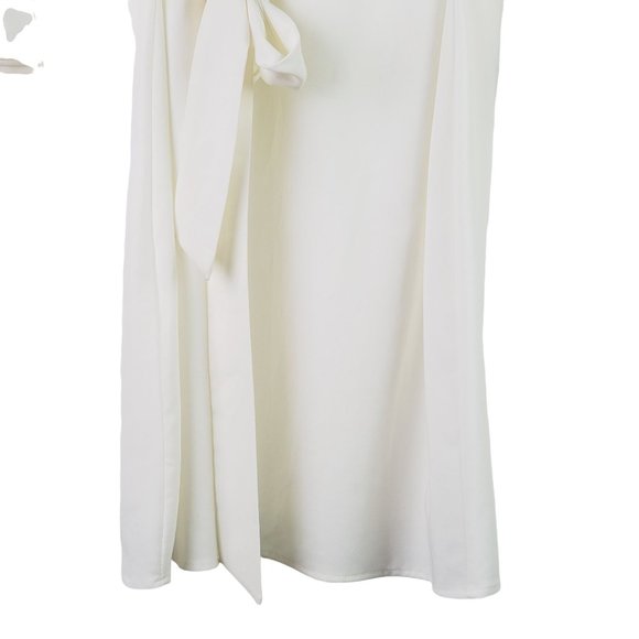 Lulu’s Last Love Song White Tie Waist Shift Dress w/ Bell Sleeves, Sz XS - Picture 10 of 11